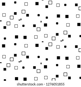 Simple black and white vector illustration. Abstract geometric background pattern