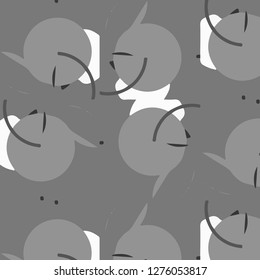 Simple black and white vector illustration. Abstract geometric background pattern
