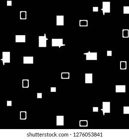 Simple black and white vector illustration. Abstract geometric background pattern
