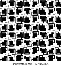Simple black and white vector illustration. Abstract geometric background pattern
