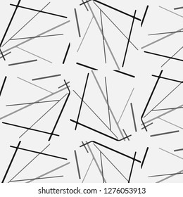 Simple black and white vector illustration. Abstract geometric background pattern
