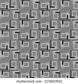 Simple black and white vector illustration. Abstract geometric background pattern
