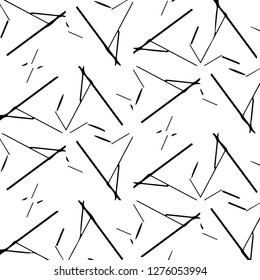 Simple black and white vector illustration. Abstract geometric background pattern
