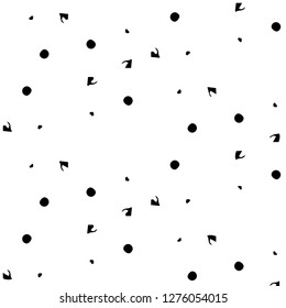 Simple black and white vector illustration. Abstract geometric background pattern
