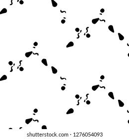 Simple black and white vector illustration. Abstract geometric background pattern
