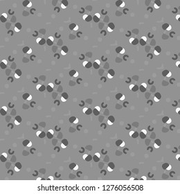 Simple black and white vector illustration. Abstract geometric background pattern
