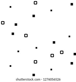 Simple black and white vector illustration. Abstract geometric background pattern
