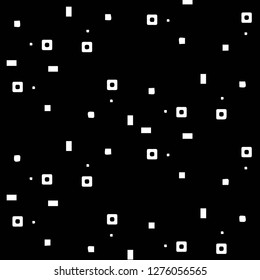 Simple black and white vector illustration. Abstract geometric background pattern

