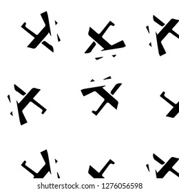 Simple black and white vector illustration. Abstract geometric background pattern
