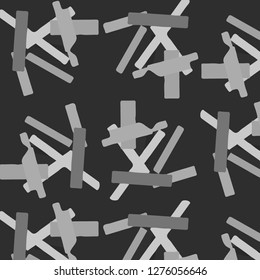 Simple black and white vector illustration. Abstract geometric background pattern
