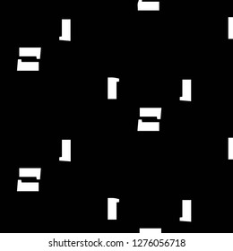 Simple black and white vector illustration. Abstract geometric background pattern

