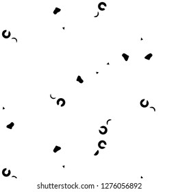 Simple black and white vector illustration. Abstract geometric background pattern
