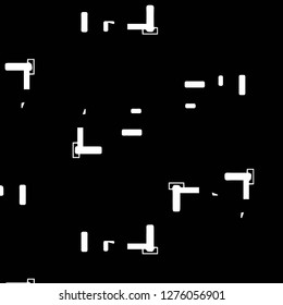 Simple black and white vector illustration. Abstract geometric background pattern
