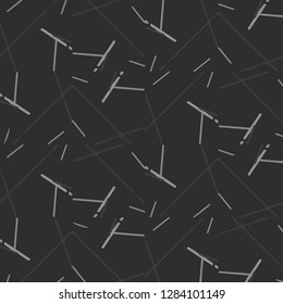 Simple black and white vector illustration. Abstract geometric background pattern