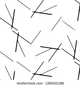 Simple black and white vector illustration. Abstract geometric background pattern