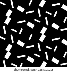 Simple black and white vector illustration. Abstract geometric background pattern