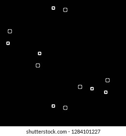 Simple black and white vector illustration. Abstract geometric background pattern