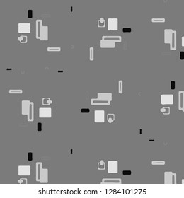 Simple black and white vector illustration. Abstract geometric background pattern