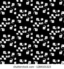 Simple black and white vector illustration. Abstract geometric background pattern