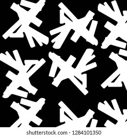 Simple black and white vector illustration. Abstract geometric background pattern