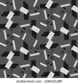 Simple black and white vector illustration. Abstract geometric background pattern