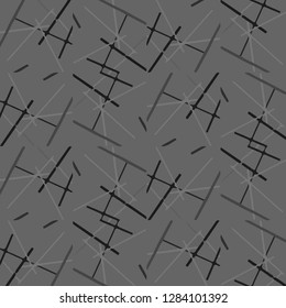 Simple black and white vector illustration. Abstract geometric background pattern
