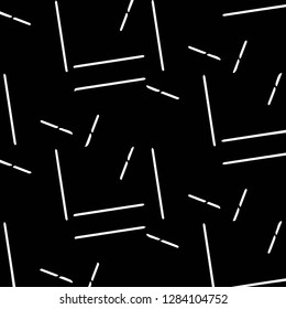 Simple black and white vector illustration. Abstract geometric background pattern