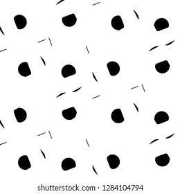 Simple black and white vector illustration. Abstract geometric background pattern