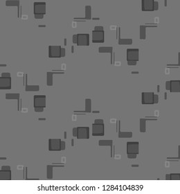 Simple black and white vector illustration. Abstract geometric background pattern