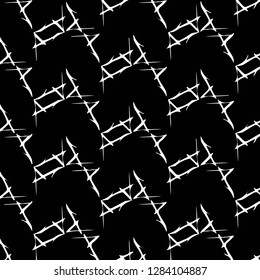 Simple black and white vector illustration. Abstract geometric background pattern