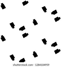 Simple black and white vector illustration. Abstract geometric background pattern