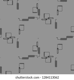 Simple black and white vector illustration. Abstract geometric background pattern
