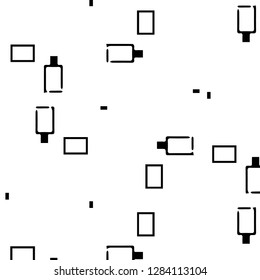 Simple black and white vector illustration. Abstract geometric background pattern