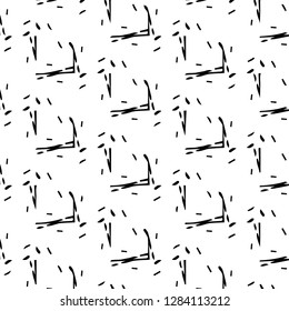 Simple black and white vector illustration. Abstract geometric background pattern