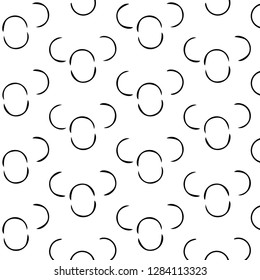Simple black and white vector illustration. Abstract geometric background pattern