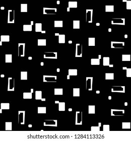 Simple black and white vector illustration. Abstract geometric background pattern