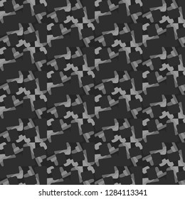 Simple black and white vector illustration. Abstract geometric background pattern