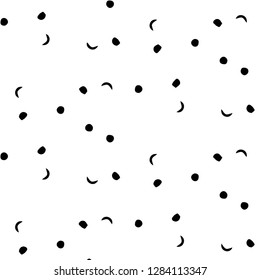 Simple black and white vector illustration. Abstract geometric background pattern