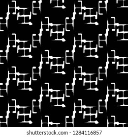 Simple black and white vector illustration. Abstract geometric background pattern