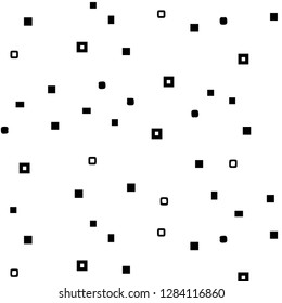 Simple black and white vector illustration. Abstract geometric background pattern