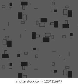 Simple black and white vector illustration. Abstract geometric background pattern