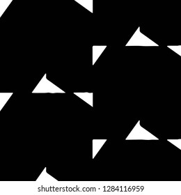 Simple black and white vector illustration. Abstract geometric background pattern
