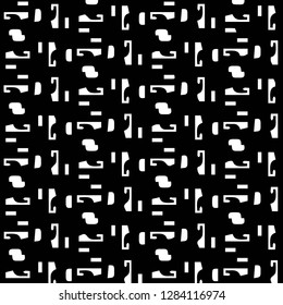 Simple black and white vector illustration. Abstract geometric background pattern