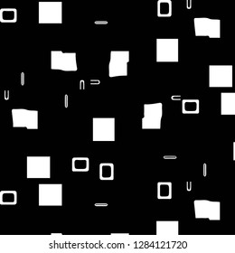 Simple black and white vector illustration. Abstract geometric background pattern