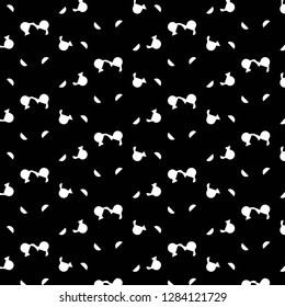 Simple black and white vector illustration. Abstract geometric background pattern