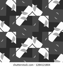 Simple black and white vector illustration. Abstract geometric background pattern