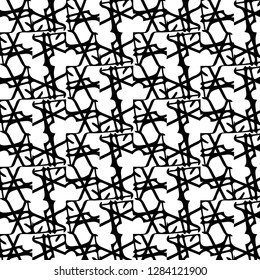 Simple black and white vector illustration. Abstract geometric background pattern