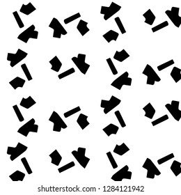 Simple black and white vector illustration. Abstract geometric background pattern