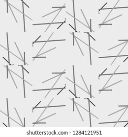 Simple black and white vector illustration. Abstract geometric background pattern