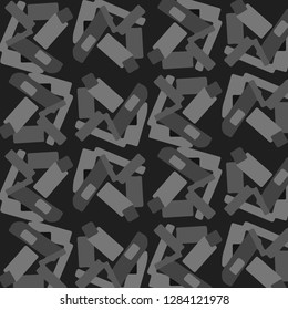 Simple black and white vector illustration. Abstract geometric background pattern